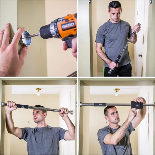 Miniatura 6 de JFIT Deluxe Multi Exercise Doorway Pull-Up Bar with Comfort Grips, 40-Inch