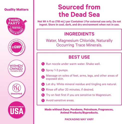 Miniatura 6 de Pink Stork Mist: Espray con magnesio para aliviar los mareos y náuseas matutinas – Promueve los niveles de energía, la calidad del sueño y más