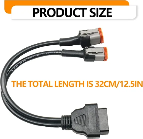 Miniatura 2 de Motocicleta Obd2 Cable 4pin+6pin 2 en 1 para Harley Davidson 16 Pin a 4 Pin 6 Pin Herramienta de escaneo, adaptador de escáner OBD herramienta