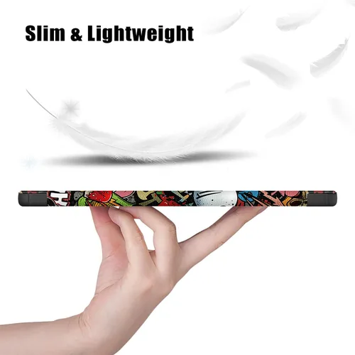 Miniatura 2 de Funda para Xiaomi Pad 6, Slim Stand Hard Back Shell Funda protectora inteligente para Xiaomi Pad 6 Pro 11 "con función de encendido/apagado Graffiti