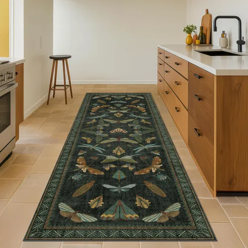 Miniatura 55 de Hazo Haus Alfombra de Baño Bohemia Lavable 2x3, Alfombras Pequeñas para Cocina, Tocador, Puerta Principal Entrada Interior, Antideslizante Pelo Bajo