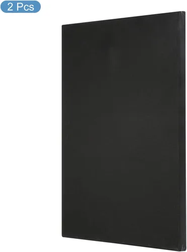 Miniatura 3 de PATIKIL Lienzos de pintura para pintura, paquete de 2 paneles rectangulares de madera de 12 x 16 pulgadas, paneles de arte en blanco estirados