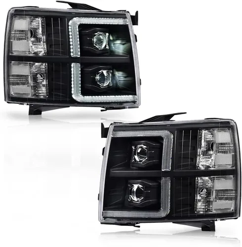 Miniatura 27 de G-PLUS Conjunto de faros, compatible con Chevy Silverado 2007 2008 2009 2010 2011 2012 2013 2014 Chevy Silverado parachoques faro, lente