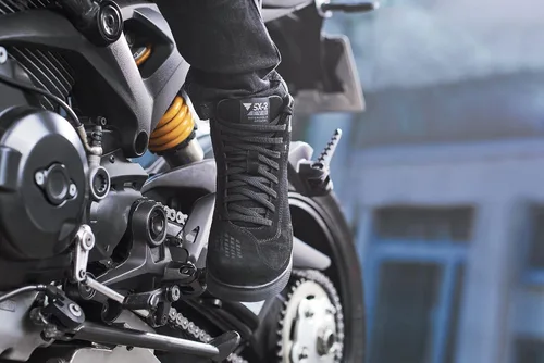Miniatura 5 de SHIMA SX-2 Evo Botas de motociclismo para hombres, ventiladas, de cuero, para calle, verano, de ante, deportivas, sigilosas, para turismo