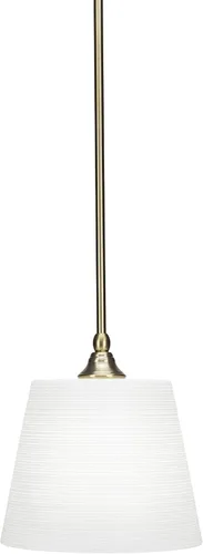 Miniatura 136 de Toltec Lighting Tallo Colgado Mini colgante, acabado de cobre negro, 3.5" cuadrado humo burbuja vidrio