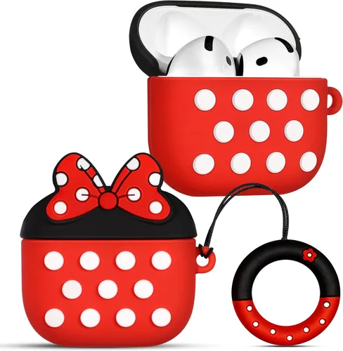 Miniatura 7 de Boaretiu - Funda para Airpods de 4ª generación, con llavero para AirPods de 4ª generación (2024), bolsa de vaca linda Kawaii divertida 3D