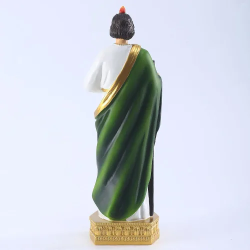 Miniatura 7 de QIANLING Estatua de San Jude de 12 pulgadas, Estatuas religiosas de San Jude de resina, Estatua religiosa de San Judas Tadeo de regalo
