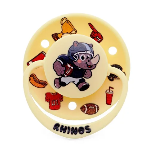 Miniatura 3 de Bonito chupete de tamaño adulto: Big Shield Paci para la ansiedad con clips Paci, pezón grande de silicona suave para dormir Amarillo