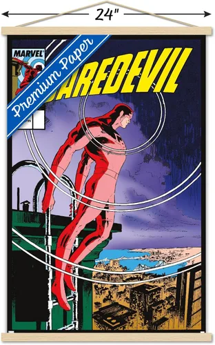 Miniatura 3 de Trends International Marvel Comics Daredevil - Póster de pared #241, 22.37 x 34.00 pulgadas, paquete de impresión premium y colgador de madera