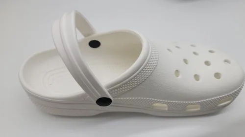 Miniatura 2 de Correa de talón de repuesto para Croc White Correa blanca de 9 pulgadas de largo, Blanco