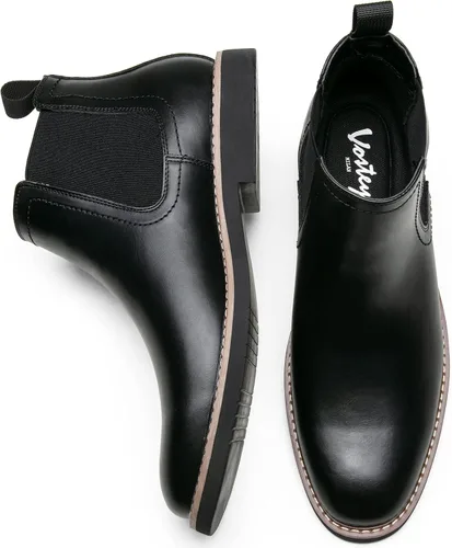 Miniatura 6 de Vostey Botas Chelsea para hombre, botas de vestir casuales