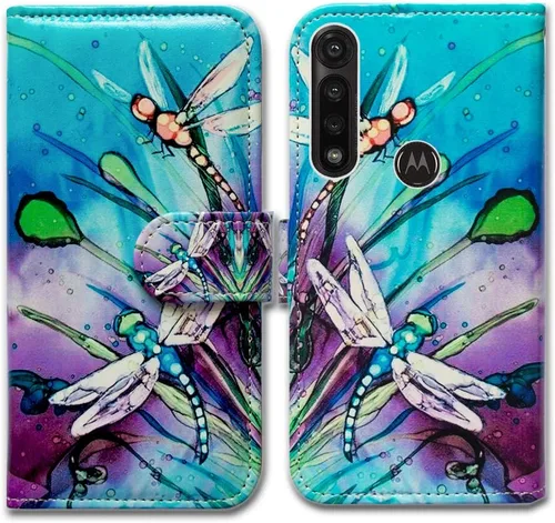 Miniatura 25 de Bcov Funda para Moto G Power 2020, Motorola G Power, funda de piel con tapa y soporte para ranura para tarjeta y soporte para Motorola Moto G Power