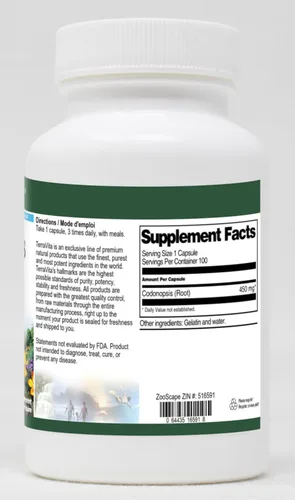 Miniatura 2 de Terravita Codonopsis Root - 450 mg (100 Cápsulas, ZIN: 516591) - Paquete de 3