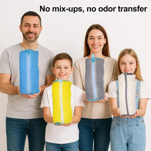 Miniatura 7 de 4 bolsas para lavadora de zapatos, bolsa de zapatos para lavadora y secadora con forro de felpilla, bolsa grande reutilizable para zapatos