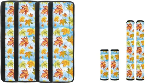 Miniatura 23 de DISNIMO Fundas para manija de puerta de refrigerador con calabaza otoñal, 8 piezas Kithchen para nevera, microondas, horno, lavavajillas, protector