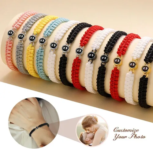 Miniatura 32 de Pulseras personalizadas con fotos, pulsera con imagen en el interior, pulseras para parejas, foto personalizada, regalos de cumpleaños