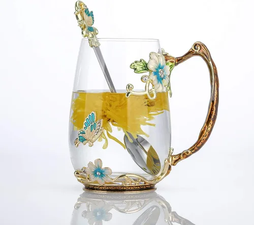 Miniatura 6 de Regalos para hermanas de hermana, elegante taza de té con flores y taza de café, regalos únicos para cumpleaños, hermana menor, hermana mayor, cuñada