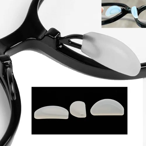 Miniatura 3 de Eyeglass Nose Pads 3Pairs Pieces Replacement Push Slide Slip in Silicone Nosepads for Eye Glasses Sunglasses