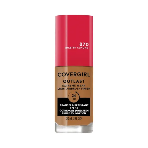 Miniatura 32 de Covergirl Outlast Extreme Wear Base líquida 3 en 1 de cobertura completa, protector solar SPF 18, beige pulido, 1 onza líquida