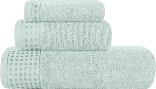 Miniatura 59 de GLAMBURG Juego de 2 toallas de baño de gran tamaño 100% algodón, 28 x 55 pulgadas, ultra suaves, altamente absorbentes, compactas, de secado rápido