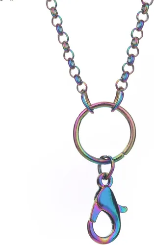 Miniatura 3 de 10 collares de cadena de cruz de acero inoxidable de 0.098in para medallón de memoria relicario de cristal, joyería al por mayor