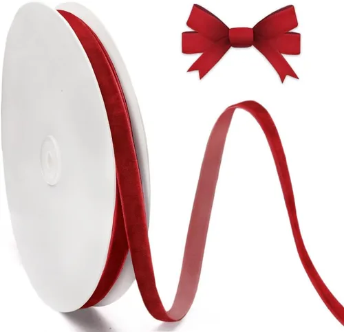 Miniatura 7 de Hying Cintas navideñas de champán para manualidades, 3/8 pulgadas x 25 yardas, cinta de color camello claro, cintas de Navidad para envolver