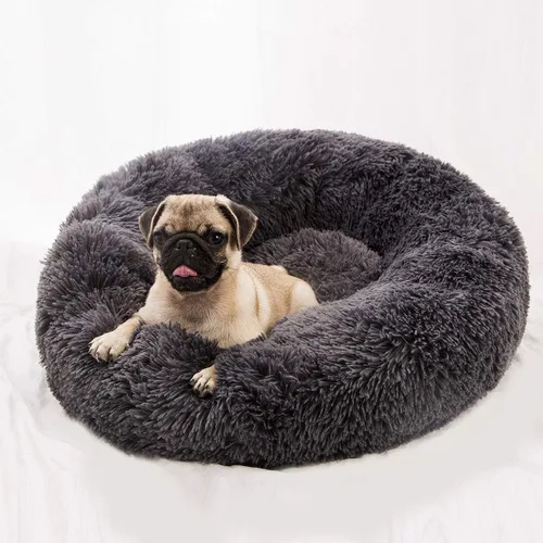 Miniatura 17 de Cama redonda de felpa suave moderna para gatos o perros pequeños, cama para perros o gatos de tamaño mini o mediano, auto-calentable, otoño, Café