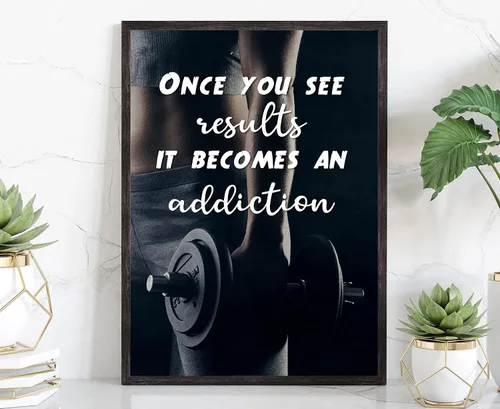 Miniatura 40 de Arte de pared con texto en inglés «Be Stronger Than Your Excuss», póster de gimnasio, impresiones de gimnasio, gimnasio en casa, decoración