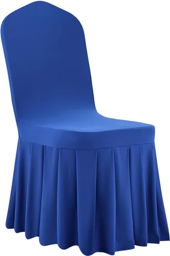 Miniatura 67 de VEVOR 150 fundas blancas para sillas de poliéster y elastano, fundas elásticas para bodas, fiestas, comedor, banquetes, sin pinzas, 150