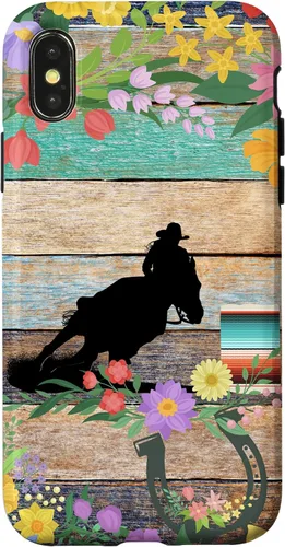 Miniatura 5 de Cute Serape Spring Flower Rodeo Western Horse Barrel Racing Case for iPhone 17