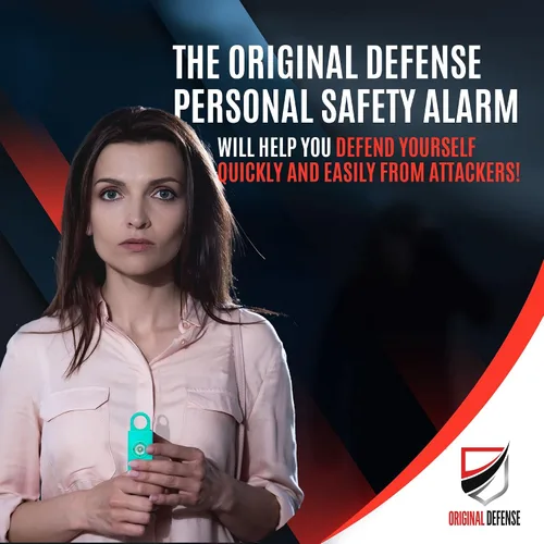 Miniatura 4 de Alarma de Autodefensa Sirena Original Defense® - Alarma de Llavero de 130 dB con Luz Estroboscópica LED para Mujeres, Niños y Ancianos - Recomendada