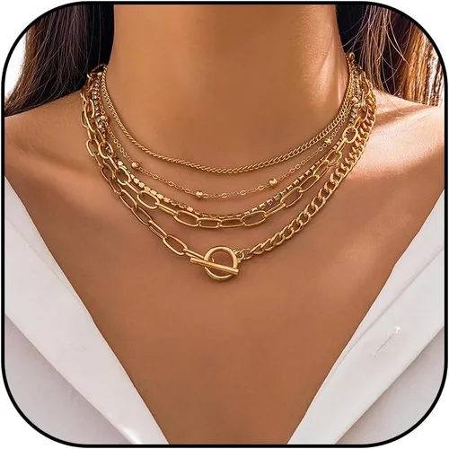 Miniatura 7 de Long tiantian Collares en capas para mujer, joyería occidental para mujer, collar de moneda apilable, collar de país, moderno, bohemio, verano