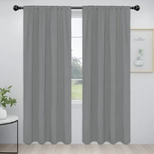 Miniatura 37 de Easy-Going - Cortinas opacas con bolsillo para varilla para el dormitorio, cortinas para ventanas que oscurecen la habitación o la sala de estar