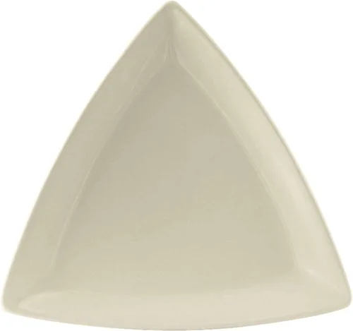Miniatura 3 de Tuxton China BEZ-0728 Plato, 7-1/4", triangular, borde enrollado, microondas & puede lavarse en el lavavajillas, a prueba de horno, Totalmente Blanco