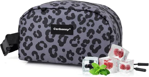 Miniatura 27 de Bolsa de almuerzo enfriadora - Congelable y aislada para viajes, niños/adultos, apta para yogur Rosa