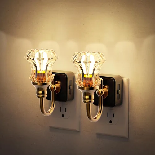 Miniatura 15 de JandCase Luz Nocturna, Luces Nocturnas Cambiantes de Color Enchufables en la Pared, Luz Nocturna RGB con Sensor de Luz, Luz Nocturna Enchufable