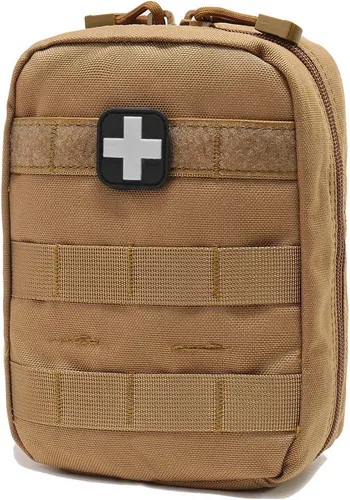 Miniatura 10 de Bolso Molle, Carlebben, de primeros auxilios de emergencia, con útiles bolsillos elásticos, negro, talla única