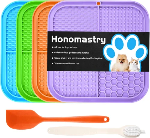 Miniatura 11 de Alfombrilla de lamer para perros, almohadilla de lamer premium con ventosas para aliviar la ansiedad del perro, cuencos de alimentación lenta