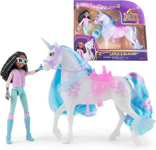 Miniatura 12 de Unicorn Academy, Set de Poder de Amistad de Ava y Leaf con Silla de Montar y Accesorios, Muñecas y Juguetes de Unicornio, Regalos y Pequeños