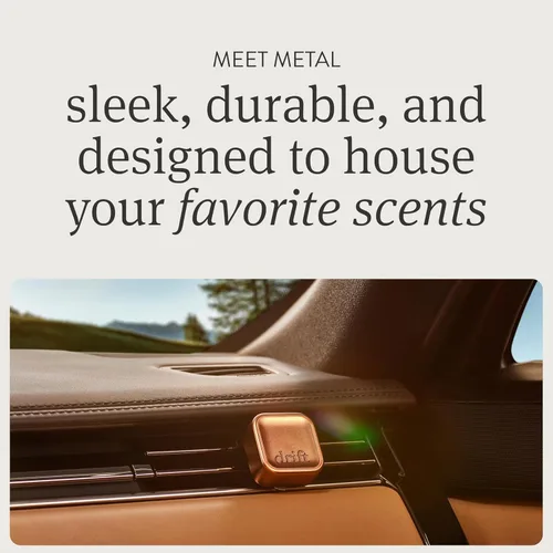 Miniatura 2 de Drift Clip de ventilación de metal, 3 recambios, ambientador de coche, difusor de aroma para automóvil, eliminador de olores de metal, cabaña