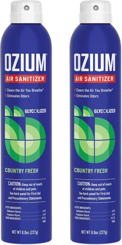 Miniatura 23 de Ozium A807035-3 - Desinfectante de aire y eliminador de olores para hogares, automóviles, oficinas y más, aroma a vainilla, paquete de 3