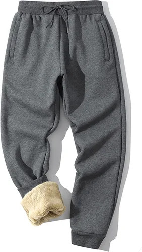 Miniatura 48 de MACHLAB Pantalones deportivos térmicos de forro polar para hombre, pantalones de chándal gruesos y cálidos para invierno
