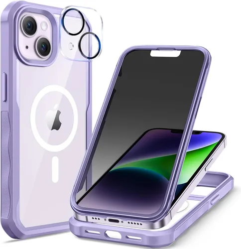 Miniatura 25 de seacosmo para iPhone Air Funda, Carcasa Completa con Protector de Privacidad de Vidrio Templado 9H Integrado y Protector de Lente de Cámara