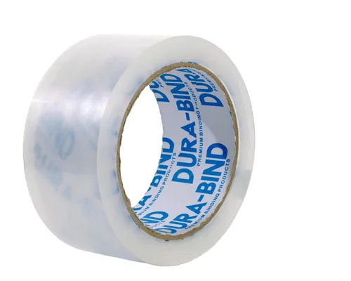 Miniatura 2 de Durabind - Cinta de embalaje resistente, paquete de 6 rollos de 60 yardas x 2 pulgadas. Cinta transparente resistente para envíos, embalaje