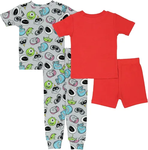 Miniatura 2 de Disney Boys' 4-Piece Snug-fit Cotton Pajamas Set