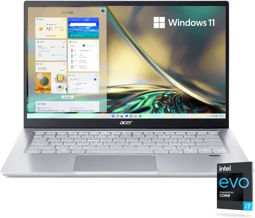 Miniatura 17 de acer Swift 3 SF314-512T-56CT - Laptop delgada y ligera, FHD táctil de 14 pulgadas, Intel Core i5-1240P, gráficos Intel Iris Xe, 16 GB LPDDR4X, SSD