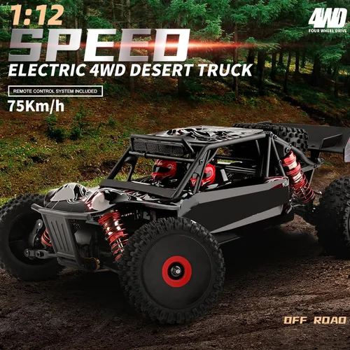 Miniatura 2 de GoolRC WLtoys 124016 V2 - Coches RC sin escobillas, auto de control remoto a escala 1:12, 4WD 75KM/H de alta velocidad para adultos, 2.4 GHz todo