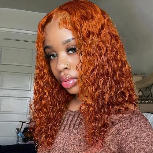 Miniatura 11 de Wear and Go Glueless Wigs Human Hair Pre Plucked Pre Cut 4x4 Lace Front Wigs for Black Women 180% Density Deep Wave Bob Wig Human Hair for Beginners