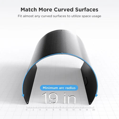 Miniatura 9 de Kit de panel solar flexible de 200 W (2 x 100 W), edición Stealth completamente negra, módulos monocristalinos ETFE de alto rendimiento, sistema