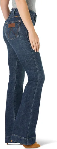 Miniatura 3 de Wrangler Pantalones de mezclilla retro de tiro alto para mujer, Verde